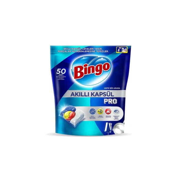 قرص ماشین ظرفشویی بینگو پرو بسته 50 عددی