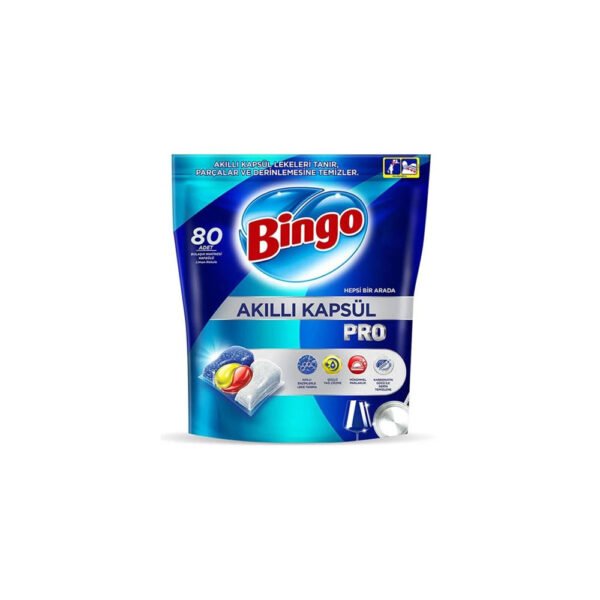 قرص ماشین ظرفشویی بینگو پرو بسته 80 عددی