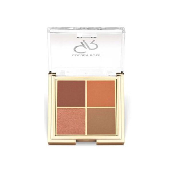 پالت سایه چشم 4 رنگ کواترو گلدن رز شماره 05 قرمز آجری 4x2.2 گرم
