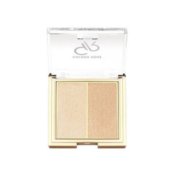 پالت هایلایتر دوتایی گلدن رز مدل سو گلو so glow شماره 101
