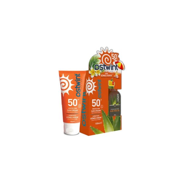 پک کرم ضد آفتاب بی رنگ و ژل مرطوب کننده آلوورا استوینت SPF50