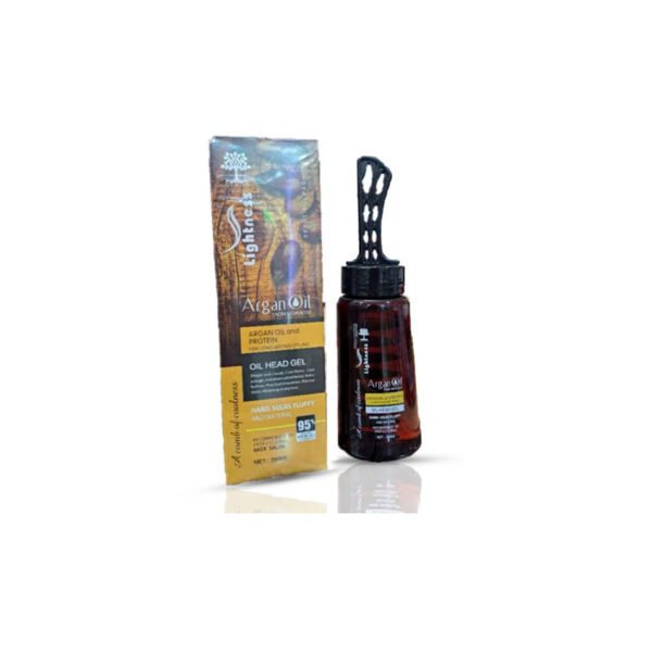 ژل موی شانه دار لایتنس حاوی روغن آرگان و پروتئین 260 میلی لیتر