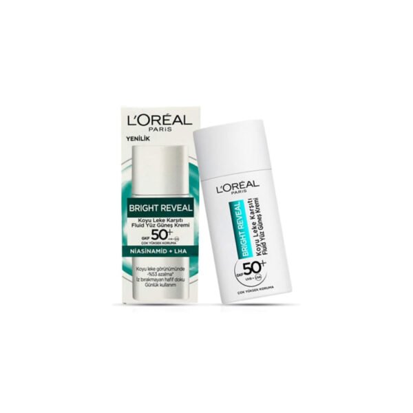 کرم ضد آفتاب لورآل مدل برایت ریویل حاوی نیاسینامید SPF50