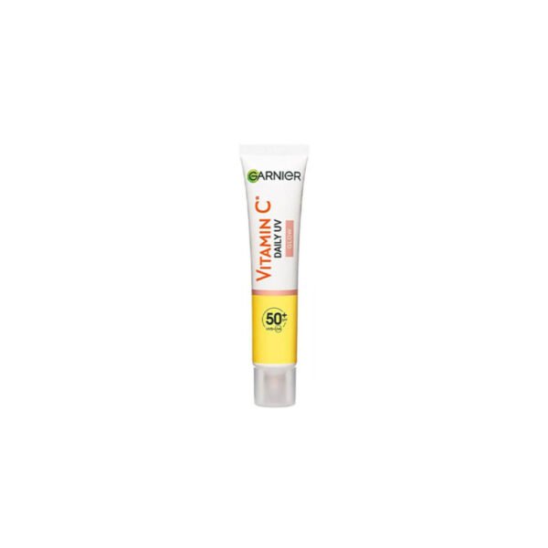 کرم ضد آفتاب ویتامین سی گارنیر مدل براق رنگی SPF50