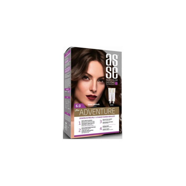 کیت رنگ مو بدون آمونیاک آسه استوینت شماره 6.0