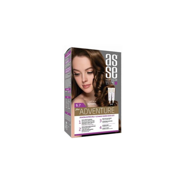 کیت رنگ مو بدون آمونیاک آسه استوینت شماره 6.7
